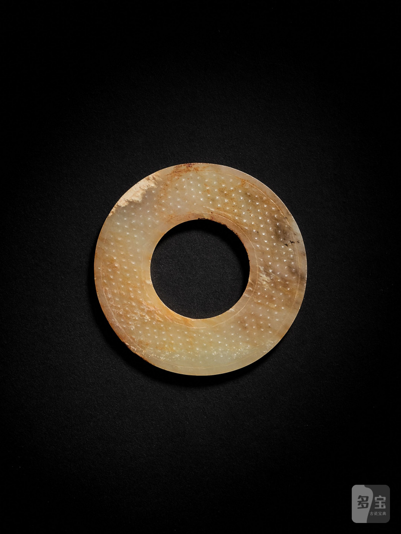 漢　青玉榖紋環 | A SMALL CELADON JADE DISC, HUAN - 图2